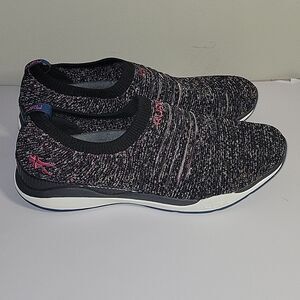 KURU STRIDE Slip On Shoe Sneaker -  Black Confetti Size 12 Womens